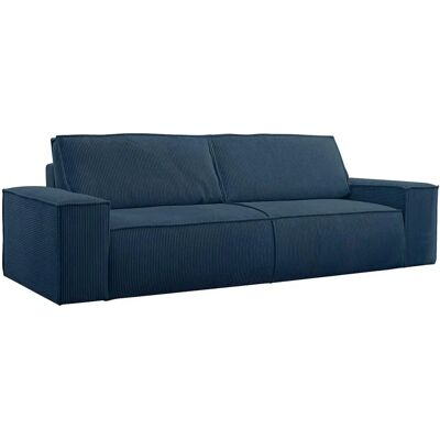 Vente-Unique Dunkelblauer Samtsofa-Bett - 3-4 Sitze - Europäische Handwerkskunst Vente-Unique Dunkelblauer Samtsofa-Bett - 3-4 Sitze - Europäische Handwerkskunst