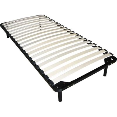 YSMÉE Kalista Bed Base - 90x200cm, 19 Slats, Black YSMÉE Kalista Bed Base - 90x200cm, 19 Slats, Black