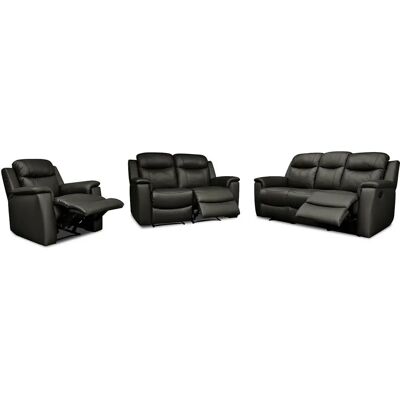 Vente-Unique Ledersofa-Set - 3, 2, und 1 Sitze Vente-Unique Ledersofa-Set - 3, 2, und 1 Sitze