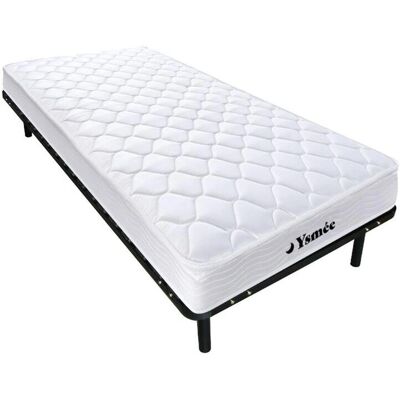 MORGENGOLD Memory-Schaum & Federbett - 90x190cm - Schwarz - Matratze & Bettgestell MORGENGOLD Memory-Schaum & Federbett - 90x190cm - Schwarz - Matratze & Bettgestell
