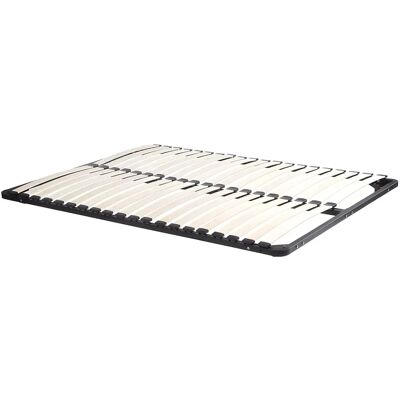 Dreamea - Schaumstoffmatratze + Lattenrost - 140x190cm - Schwarz Dreamea - Schaumstoffmatratze + Lattenrost - 140x190cm - Schwarz