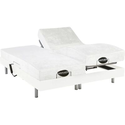 Letto elettrico NATUREA con memory e bambù - 2x80x200cm Letto elettrico NATUREA con memory e bambù - 2x80x200cm