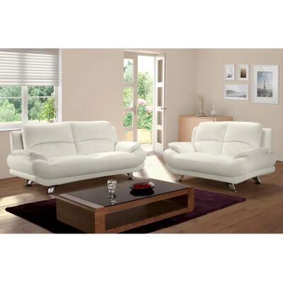 Set Sofa Musko - Similpelle, Piedi in metallo, 3+2 posti Set Sofa Musko - Similpelle, Piedi in metallo, 3+2 posti