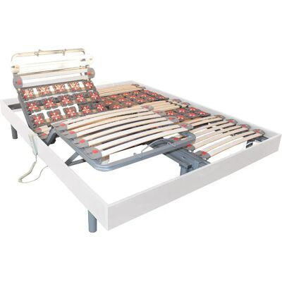 Dreamea Electric Adjustable Bed Base - White - Support System - 2x80x190cm Dreamea Electric Adjustable Bed Base - White - Support System - 2x80x190cm