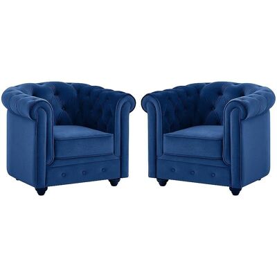 Canapé Velours Chesterfield Vente-Unique - Design Classique Élégant - Publicité Canapé Velours Chesterfield Vente-Unique - Design Classique Élégant - Publicité
