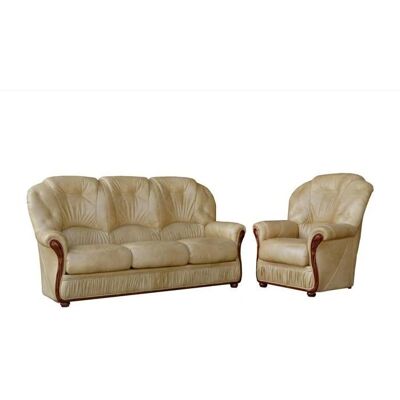Venta-unique Büffelleder Sofa - Rustik Charm - 3+1 Sitze Venta-unique Büffelleder Sofa - Rustik Charm - 3+1 Sitze