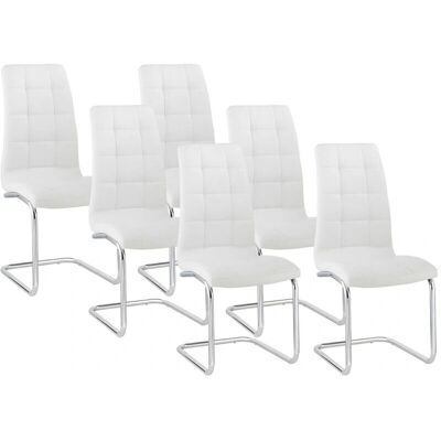 Vente-Unique Nadya Wei synthetischer Lederstuhl - Innenbereich Vente-Unique Nadya Wei synthetischer Lederstuhl - Innenbereich