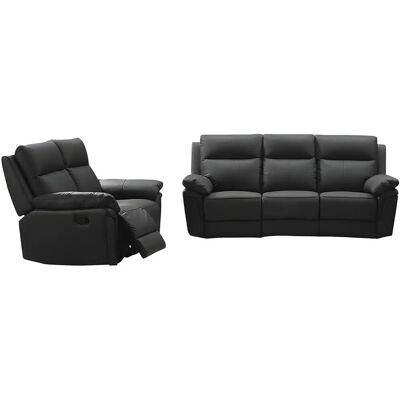 Venta-una Ensemble Canapé 3+2 Places en Cuir de Buffle - Confort Relaxant - Publicité Venta-una Ensemble Canapé 3+2 Places en Cuir de Buffle - Confort Relaxant - Publicité