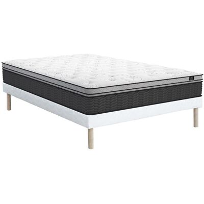 Set letto Dreamea - Materasso a molle insacchettate 160x200cm & Struttura - Ecologico Set letto Dreamea - Materasso a molle insacchettate 160x200cm & Struttura - Ecologico
