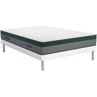 Ensemble Lit Prestige Dreamea - 140x190cm - Blanc - Publicité Ensemble Lit Prestige Dreamea - 140x190cm - Blanc - Publicité