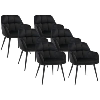 Chaise en Velours Noir - Mobilier Moderne Intérieur Chaise en Velours Noir - Mobilier Moderne Intérieur