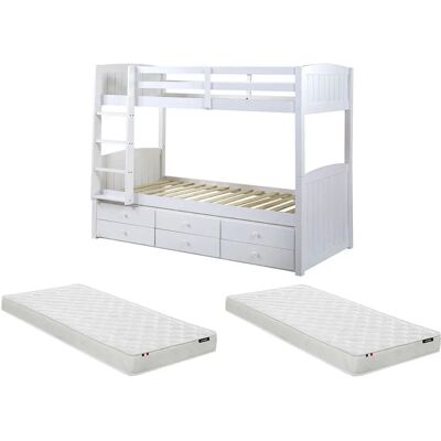 Unique - Letto a castello con spazio di stoccaggio - 90x190cm Unique - Letto a castello con spazio di stoccaggio - 90x190cm