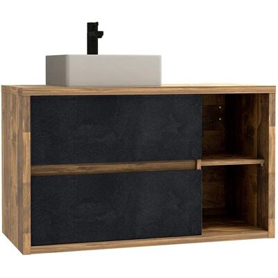 Shower&Design Bathroom Cabinet - Natural Light - Soft Close - 100cm Shower&Design Bathroom Cabinet - Natural Light - Soft Close - 100cm