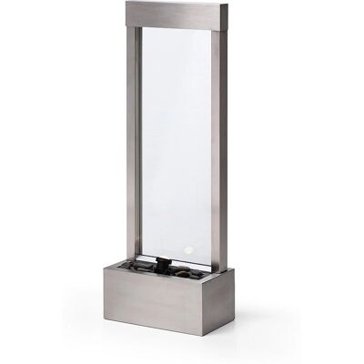 MYLIA - Fontaine d'extérieur inox LED - H.108 cm - Srebrny - PANGA - Outdoor fountain MYLIA - Fontaine d'extérieur inox LED - H.108 cm - Srebrny - PANGA - Outdoor fountain