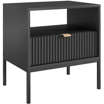 PASCAL MORABITO Bedside Table - 1 Drawer & 1 Niche - Modern, Eco-Friendly PASCAL MORABITO Bedside Table - 1 Drawer & 1 Niche - Modern, Eco-Friendly