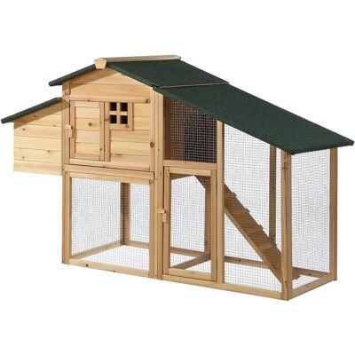 Unique Pollaio con recinto 4 galline - Kippenhok - Hout, Groen Unique Pollaio con recinto 4 galline - Kippenhok - Hout, Groen