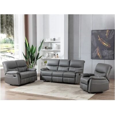 Vente-unique Canby Grau Sessel - Manuelle Relaxfunktion Vente-unique Canby Grau Sessel - Manuelle Relaxfunktion