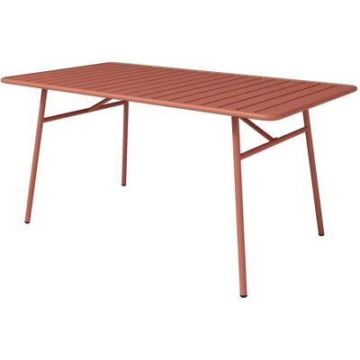 MYLIA Mirmande Tuin Tafel - Roestvrij Stalen Buitenmeubel MYLIA Mirmande Tuin Tafel - Roestvrij Stalen Buitenmeubel