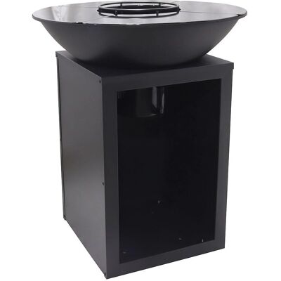 Vente-unique Modèle 80x80x96 Barbecue multifonction en acier pour extérieur - Noir - Publicité Vente-unique Modèle 80x80x96 Barbecue multifonction en acier pour extérieur - Noir - Publicité
