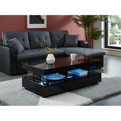 Vente-Unique Fabio Modell Couchtisch mit LEDs - Modernes Design Vente-Unique Fabio Modell Couchtisch mit LEDs - Modernes Design