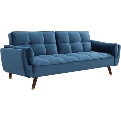 Vente-unique Sofá Cama 3 Lugares de Veludo - Sofa Bed Vente-unique Sofá Cama 3 Lugares de Veludo - Sofa Bed