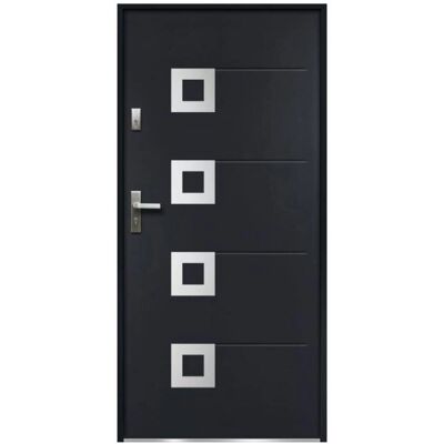 Porte d'Entrée en Acier TIFANA - Design Moderne - 207x100 cm Porte d'Entrée en Acier TIFANA - Design Moderne - 207x100 cm