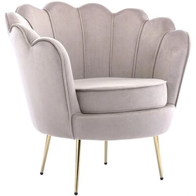 Pascal Morabito Samt-Muschel-Sessel - Modern Retro Design Pascal Morabito Samt-Muschel-Sessel - Modern Retro Design