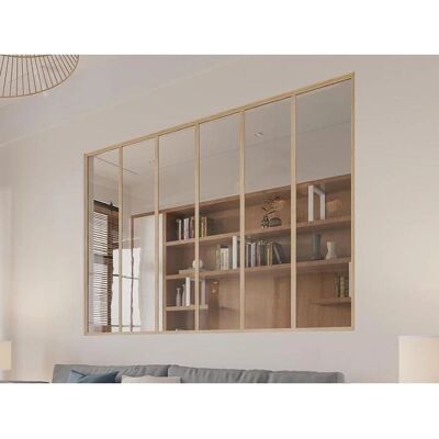 BAYVIEW Interior Glass Partition - 180x130 cm - Natural Light BAYVIEW Interior Glass Partition - 180x130 cm - Natural Light