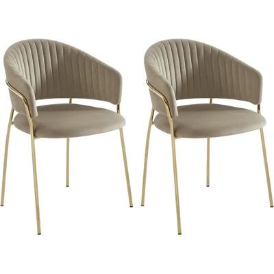 Pascal Morabito Beiger Samtstuhl - Made for Design Pascal Morabito Beiger Samtstuhl - Made for Design