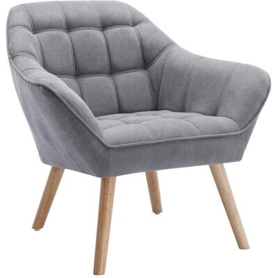 Unique Caserta Sessel - Skandinavischer Stil, Grau, 1 Sitz Unique Caserta Sessel - Skandinavischer Stil, Grau, 1 Sitz