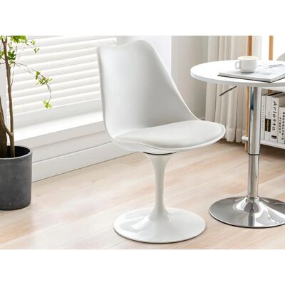 Vente-unique Weiße Polypropylen Metallstühle 6er-Set Vente-unique Weiße Polypropylen Metallstühle 6er-Set