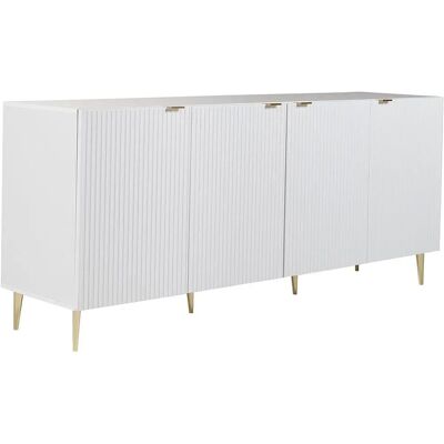 Vente-unique Aparador with 4 Doors - MDF & Steel - White & Gold - Yesinia - Sideboard Vente-unique Aparador with 4 Doors - MDF & Steel - White & Gold - Yesinia - Sideboard