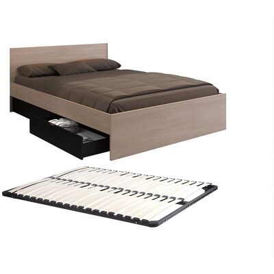 Vente-unique Velona Bed with 2 Drawers - 160x200cm Vente-unique Velona Bed with 2 Drawers - 160x200cm