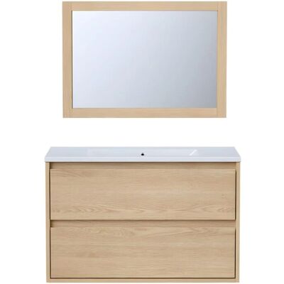 Milipam Natural Light Bathroom Furniture - Suspended, Soft Close, 80cm Milipam Natural Light Bathroom Furniture - Suspended, Soft Close, 80cm