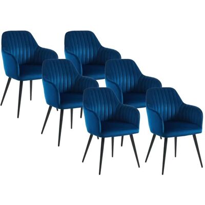 Chaise en Velours Eleana - Supporte 120kg - Usage Intérieur Chaise en Velours Eleana - Supporte 120kg - Usage Intérieur