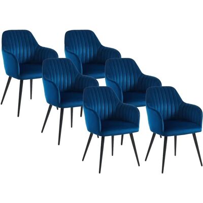 Chaise en Velours Eleana - Supporte 120kg - Usage Intérieur Chaise en Velours Eleana - Supporte 120kg - Usage Intérieur
