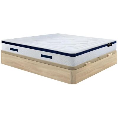 Dreamea Naturhelles Bett 180x200cm mit Stauraum + Matratze Dreamea Naturhelles Bett 180x200cm mit Stauraum + Matratze
