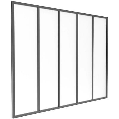 Bayview Interior Glass Partition - Black - 150x105 cm Bayview Interior Glass Partition - Black - 150x105 cm