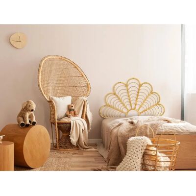 Vente-Unique Natürliches Rattan-Kopfteil - 110x116cm Vente-Unique Natürliches Rattan-Kopfteil - 110x116cm