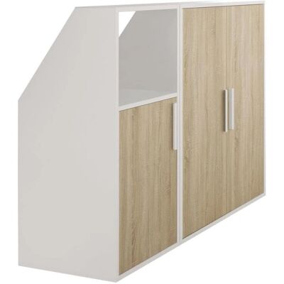 Armoire pour grenier ADEZIO - Lumière naturelle, Blanc - Éco-responsable - Publicité Armoire pour grenier ADEZIO - Lumière naturelle, Blanc - Éco-responsable - Publicité