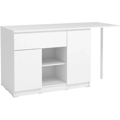 Vente-unique Isla central de cocina con 2 puertas, 1 cajón - Isla de Cocina Vente-unique Isla central de cocina con 2 puertas, 1 cajón - Isla de Cocina