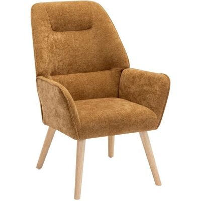 Fauteuil Osimo Camel Vente-unique - Style scandinave moderne - Publicité Fauteuil Osimo Camel Vente-unique - Style scandinave moderne - Publicité