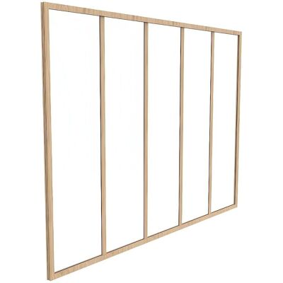 Bayview Interior Glass Partition - 150x105cm, Natural Clear - Fixed Bayview Interior Glass Partition - 150x105cm, Natural Clear - Fixed