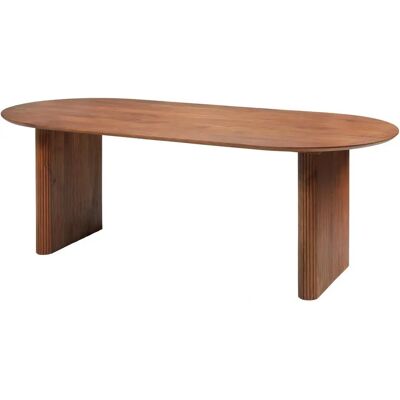 Vente-Unique Mango Wood Dining Table - 8 Seats - Elegant & Durable Vente-Unique Mango Wood Dining Table - 8 Seats - Elegant & Durable