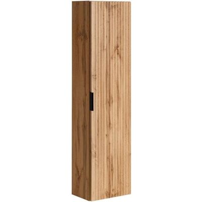 ZEVARA Wandhängender Badezimmerschrank - Naturhell - MDF - 140cm ZEVARA Wandhängender Badezimmerschrank - Naturhell - MDF - 140cm