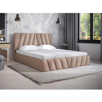 Pascal Morabito Bett mit Stauraum 160x200 Velours Beige Pascal Morabito Bett mit Stauraum 160x200 Velours Beige