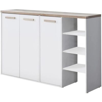 Vente-unique Armoire à Chaussures Blanc Naturel - Mobilier - Publicité Vente-unique Armoire à Chaussures Blanc Naturel - Mobilier - Publicité
