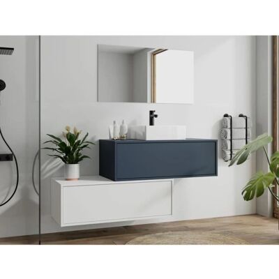 Ensemble de meubles de salle de bain Vente-unique Teana II - Design asymétrique moderne - Publicité Ensemble de meubles de salle de bain Vente-unique Teana II - Design asymétrique moderne - Publicité