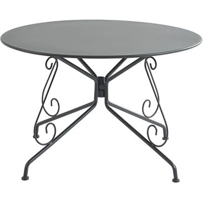 MYLIA Guermantes Gartentisch 120cm - Metall, Anthrazit - Outdoor MYLIA Guermantes Gartentisch 120cm - Metall, Anthrazit - Outdoor