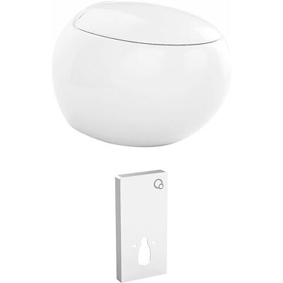 Vente-unique WC suspendu en céramique - Design moderne Vente-unique WC suspendu en céramique - Design moderne